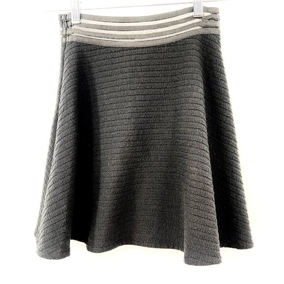 Sandro Paris Flared Mini Black Skirt Size 1 - Picture 2 of 7
